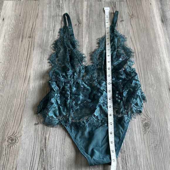NWT Adore Me Women's Anouchka Unlined Bodysuit Aqua Size Small (MSRP $69) - Picture 9 of 11